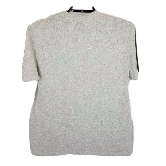 Locked And Loaded MEN'S SIZE LARGE T-Shirt Stars And Stripes Gray and White PATR - Picture 2 of 5